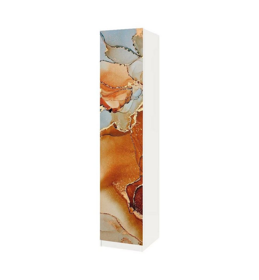 MyMaxxi Möbelfolie Schrankaufkleber Pax Marmor terrakotta Klebefolie Möbelfolie Folie, (Marmor terrakotta, 2St.}, Ein Aufkleber je Schranktür), Selbstklebend von MyMaxxi