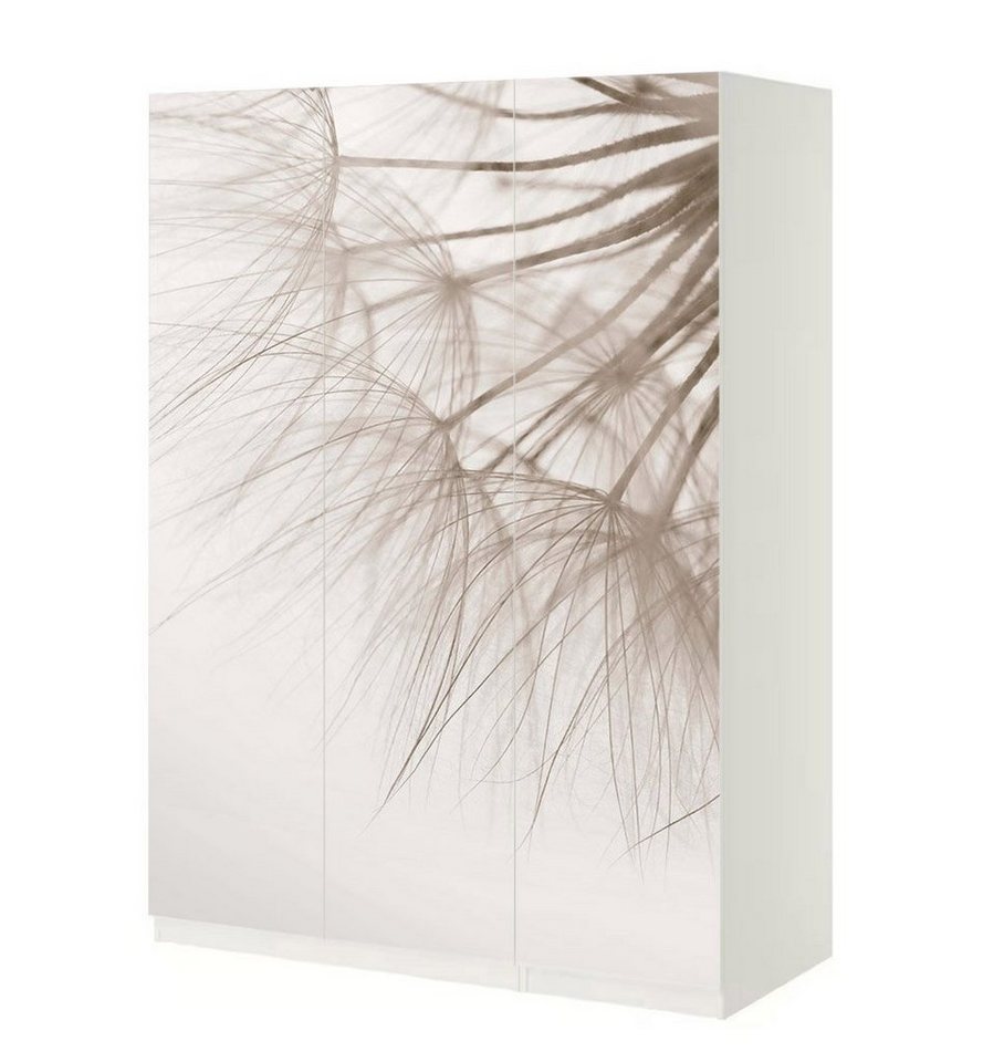 MyMaxxi Möbelfolie Schrankaufkleber Pax Pusteblume von der Seite Möbelfolie Folie, (Nahaufnahme Pusteblume, 3St.}, Ein Aufkleber je Schranktür), Selbstklebend von MyMaxxi