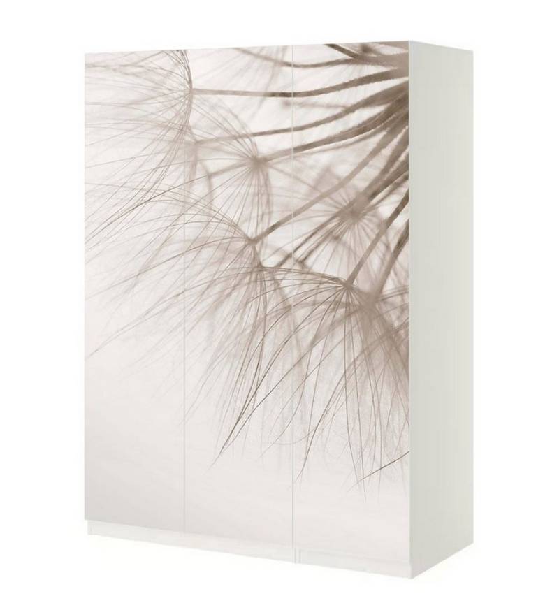 MyMaxxi Möbelfolie Schrankaufkleber Pax Pusteblume von der Seite Möbelfolie Folie, (Nahaufnahme Pusteblume, 3St.}, Ein Aufkleber je Schranktür), Selbstklebend von MyMaxxi