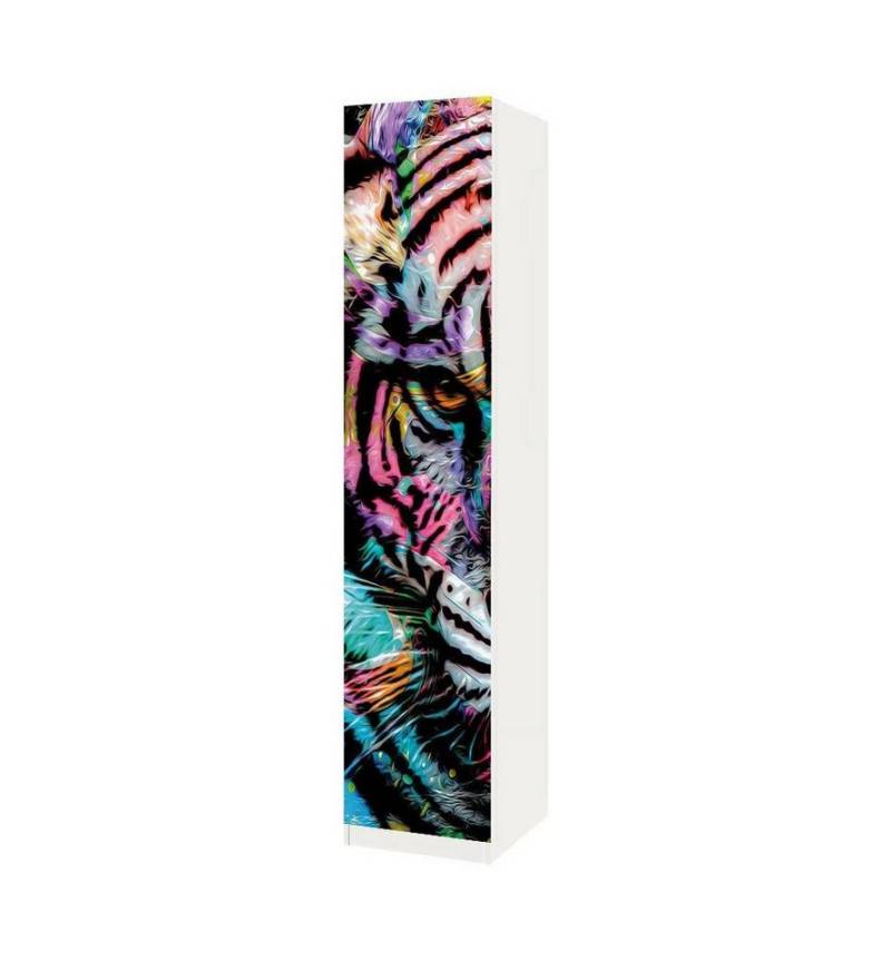 MyMaxxi Möbelfolie Schrankaufkleber Pax Tiger Graffiti Klebefolie Möbelfolie Folie, (Tiger Graffiti, 2St.}, Ein Aufkleber je Schranktür), Selbstklebend von MyMaxxi