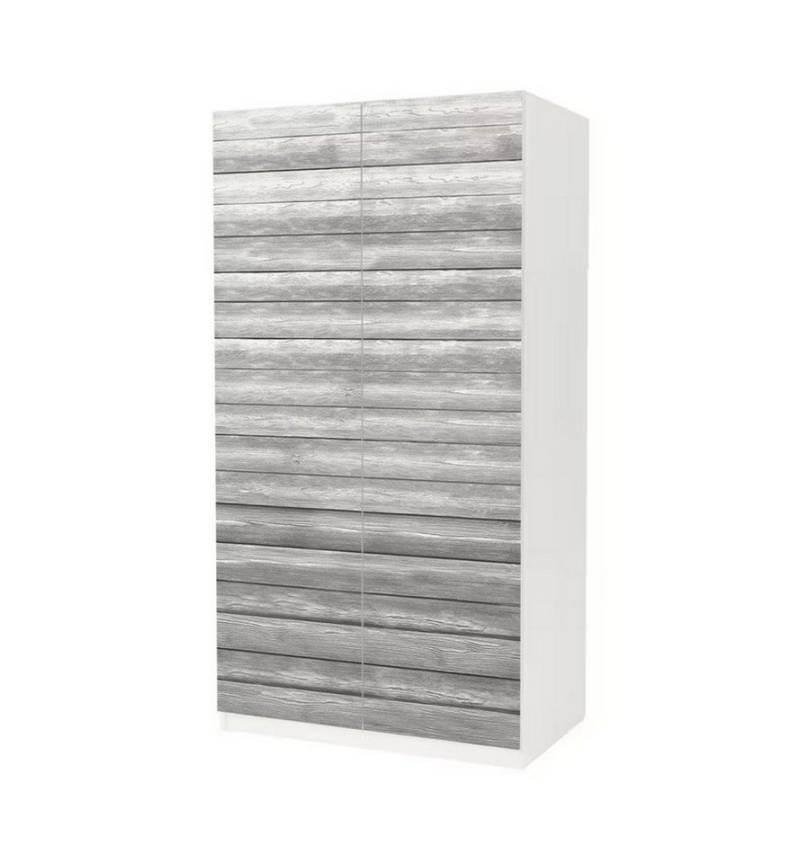 MyMaxxi Möbelfolie Schrankaufkleber Pax Vintage helles Holz Textur Möbelfolie Folie, (2St.}, Ein Aufkleber je Schranktür), Selbstklebend, rückstandsfrei ablösbar von MyMaxxi