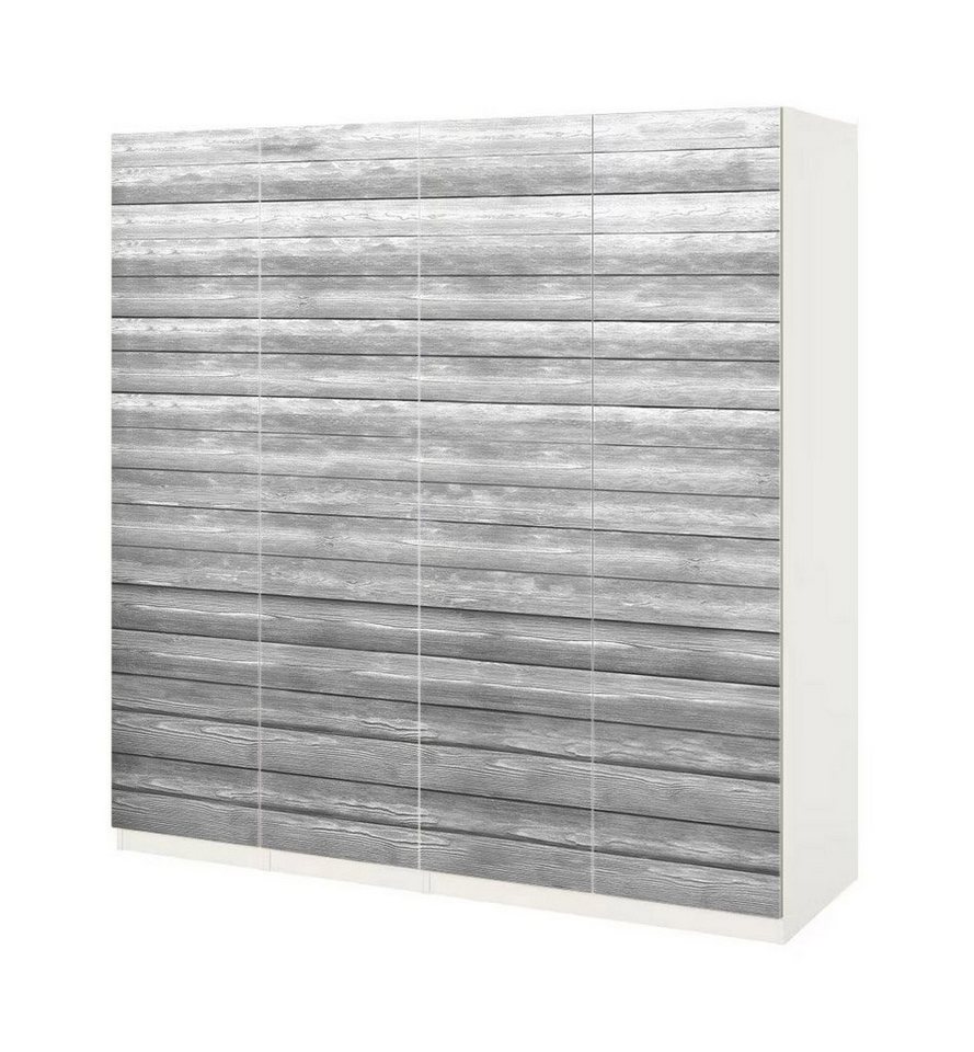 MyMaxxi Möbelfolie Schrankaufkleber Pax Vintage helles Holz Textur Möbelfolie Folie, (4St.}, Ein Aufkleber je Schranktür), Selbstklebend, rückstandsfrei ablösbar von MyMaxxi