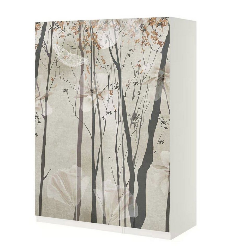 MyMaxxi Möbelfolie Schrankaufkleber Pax Wald im Herbst Klebefolie Möbelfolie Folie, (Wald Herbst, 3St.}, Ein Aufkleber je Schranktür), Selbstklebend von MyMaxxi