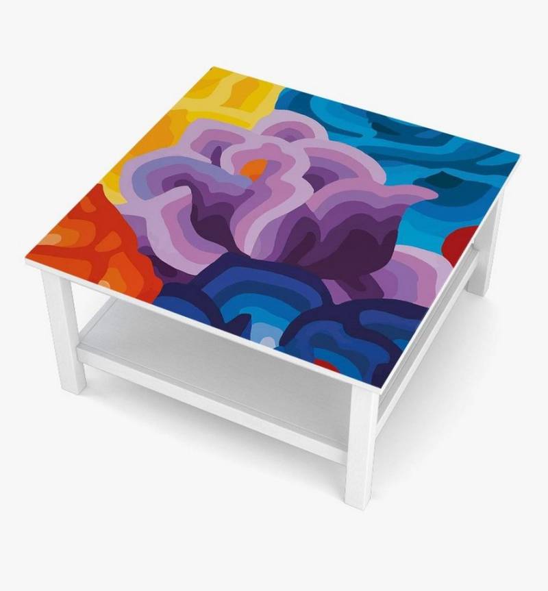 MyMaxxi Möbelfolie Tischfolie Blumen Zeichnung Bubblefree selbstklebend Folie, (Blumen Zeichnung, 1St.}, Klebefolie passend geschnitten und gerollt), Selbstklebend von MyMaxxi