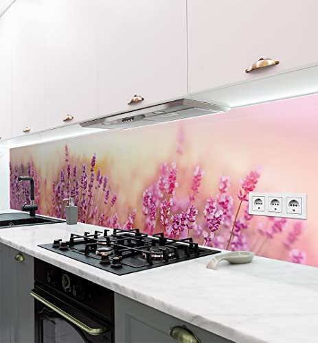 MyMaxxi - Selbstklebende Küchenrückwand Folie ohne Bohren - Motiv Blume 01-60cm hoch - Klebefolie Wandbild Küche - Wand-Deko – Blumen Natur Wiese 120 x 60cm von MyMaxxi