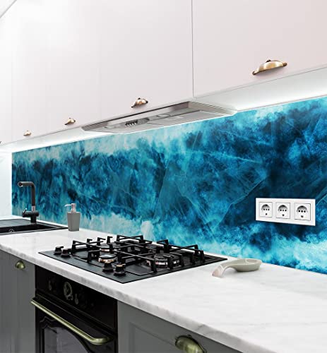 MyMaxxi - Selbstklebende Küchenrückwand Folie ohne Bohren - Motiv Struktur 01 60cm hoch – Klebefolie Wandbild Küche - Wand-Deko – Farbverlauf Abstrakt 400 x 60cm von MyMaxxi