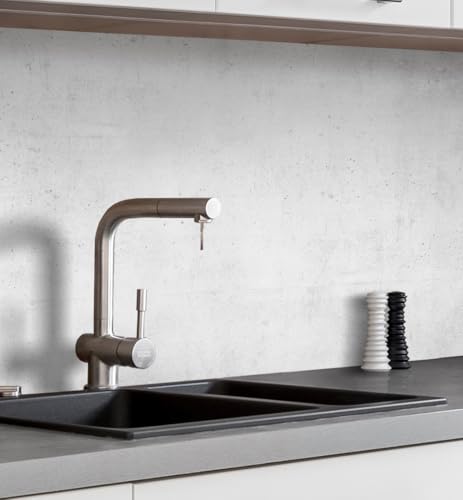 MyMaxxi Küchenrückwand Folie selbstklebend matt - einfache Montage ohne Bohren 0,4mm stark Versteift - Motiv Beton Grau 60cm hoch - Spritzschutz Küche Klebefolie ? Betonoptik 400 x 60cm MyMaxxi Küchenrückwand Folie selbstklebend matt - einfache Montage ohne Bohren 0,4mm stark Versteift - Motiv Beton Grau 60cm hoch - Spritzschutz Küche Klebefolie ? Betonoptik 400 x 60cm von MyMaxxi