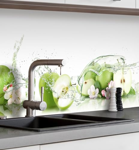 MyMaxxi Küchenrückwand Folie selbstklebend matt - einfache Montage ohne Bohren 0,4mm stark Versteift - Motiv Äpfel Grün 60cm hoch - Spritzschutz Küche Klebefolie - Eiswürfel Obst Früchte 220 x 60cm MyMaxxi Küchenrückwand Folie selbstklebend matt - einfache Montage ohne Bohren 0,4mm stark Versteift - Motiv Äpfel Grün 60cm hoch - Spritzschutz Küche Klebefolie - Eiswürfel Obst Früchte 220 x 60cm von MyMaxxi