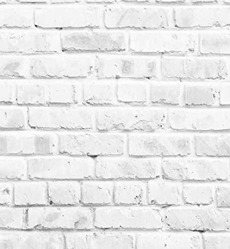 MyMaxxi - Selbstklebende Küchenrückwand Folie ohne Bohren - helle Ziegelsteine Weiss Weiss 60cm hoch- Klebefolie Wandtattoo Wandbild Küche - Wand-Deko - Steine Mauer Marmor Mauerziegel - von MyMaxxi