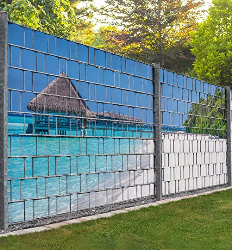 MyMaxxi Sichtschutzstreifen - Traumstrand auf den Malediven - Zaunsichtschutz für Doppelstabmattenzaun - Blickdicht, UV-beständig & wetterfest - einfache Montage - Sichtschutz Garten MyMaxxi Sichtschutzstreifen - Traumstrand auf den Malediven - Zaunsichtschutz für Doppelstabmattenzaun - Blickdicht, UV-beständig & wetterfest - einfache Montage - Sichtschutz Garten von MyMaxxi