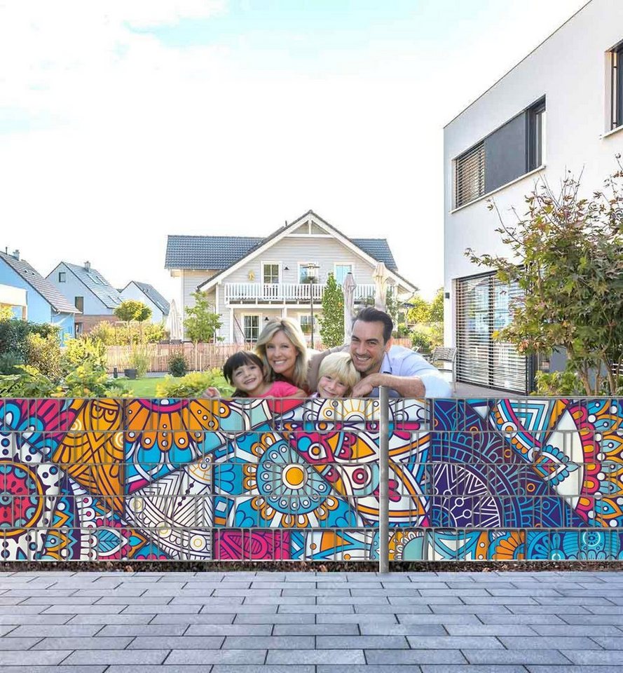 MyMaxxi Sichtschutzstreifen Sichtschutzstreifen Buntglasfenster Sichtschutz Garten Zaun, (Buntglasfenster) MyMaxxi Sichtschutzstreifen Sichtschutzstreifen Buntglasfenster Sichtschutz Garten Zaun, (Buntglasfenster) von MyMaxxi