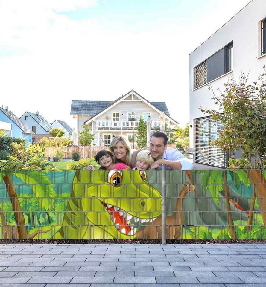 MyMaxxi Sichtschutzstreifen Sichtschutzstreifen Dinotreffen am Fluss Sichtschutz Garten Zaun MyMaxxi Sichtschutzstreifen Sichtschutzstreifen Dinotreffen am Fluss Sichtschutz Garten Zaun von MyMaxxi