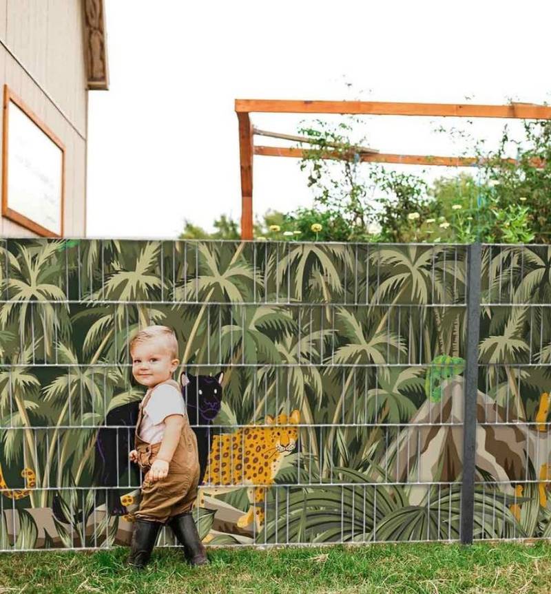 MyMaxxi Sichtschutzstreifen Sichtschutzstreifen Dschungel Sichtschutz Garten Zaun von MyMaxxi
