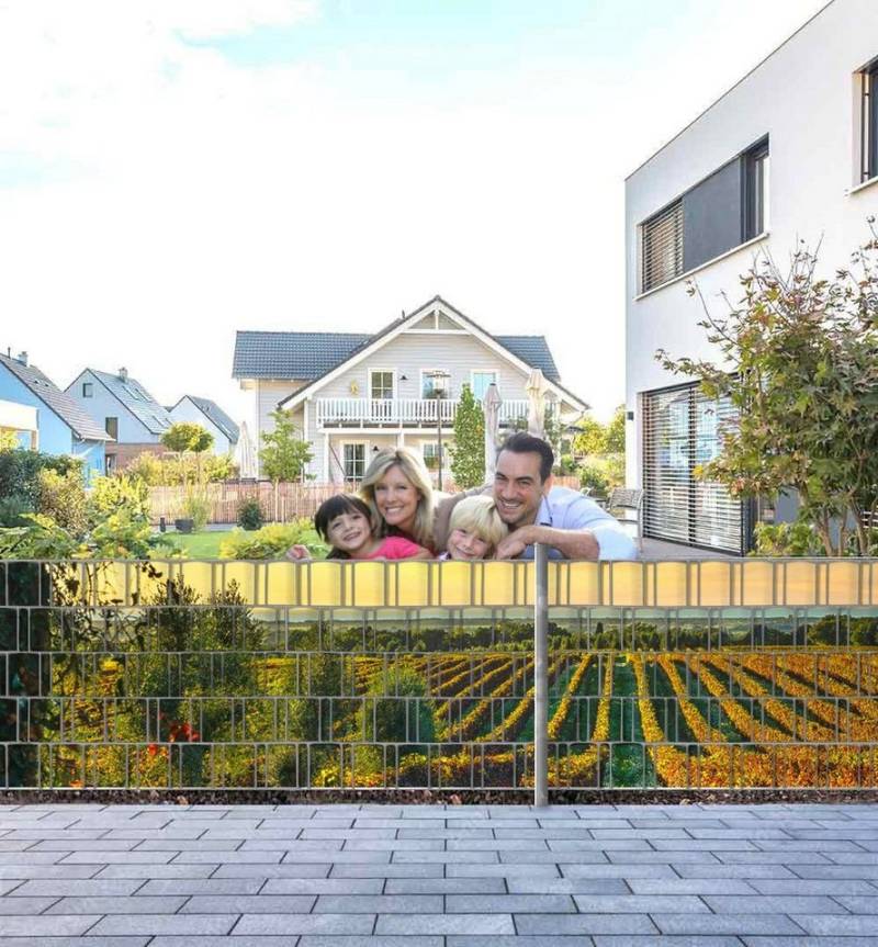 MyMaxxi Sichtschutzstreifen Sichtschutz Zaun Italienische Bolgheri Weinberge Sichtschutzstreifen von MyMaxxi