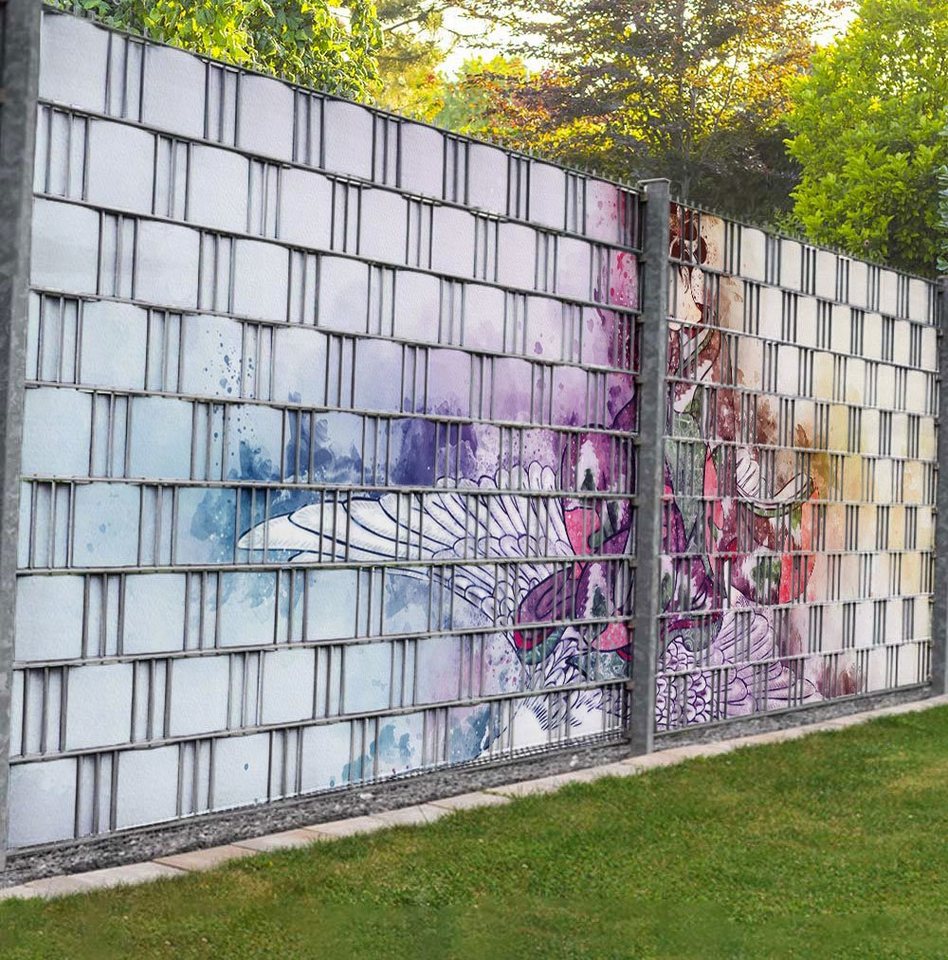 MyMaxxi Sichtschutzstreifen Sichtschutzstreifen Kranich Gemälde Sichtschutz Garten Zaun MyMaxxi Sichtschutzstreifen Sichtschutzstreifen Kranich Gemälde Sichtschutz Garten Zaun von MyMaxxi