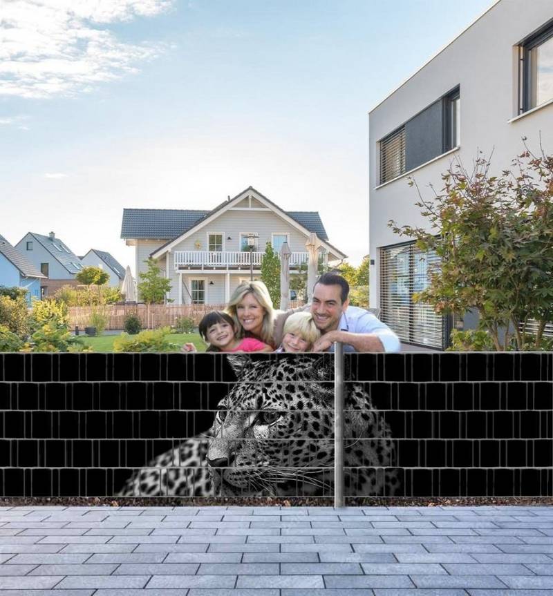 MyMaxxi Sichtschutzstreifen Sichtschutzstreifen Leopard grau Sichtschutz Garten Zaun, (Leopard grau) von MyMaxxi
