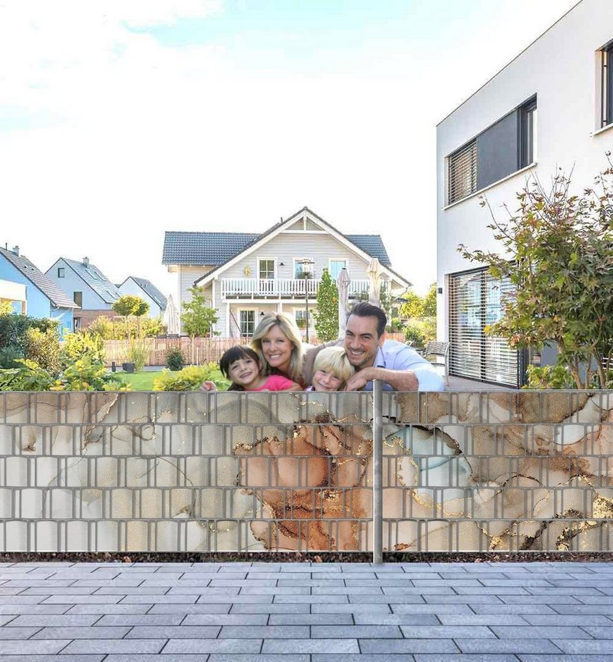 MyMaxxi Sichtschutzstreifen Sichtschutzstreifen Marmor grau gold Sichtschutz Garten Zaun, (Marmor grau gold) MyMaxxi Sichtschutzstreifen Sichtschutzstreifen Marmor grau gold Sichtschutz Garten Zaun, (Marmor grau gold) von MyMaxxi