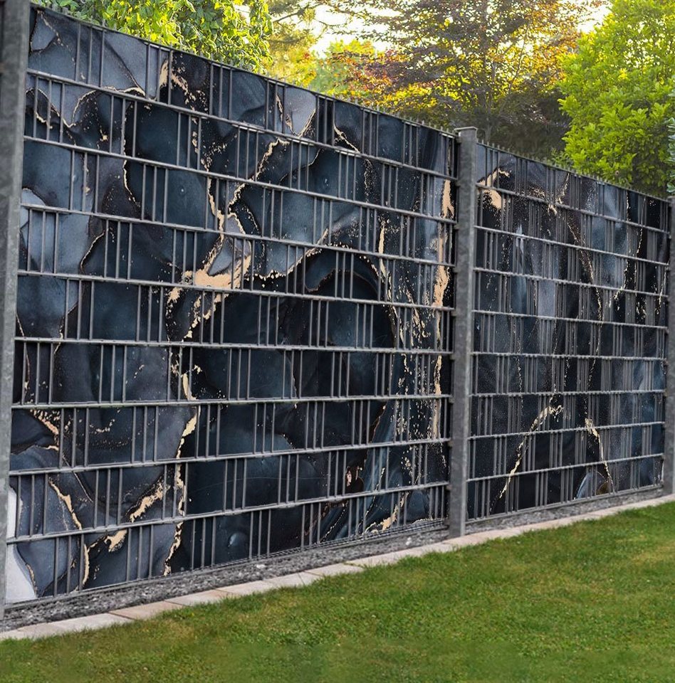 MyMaxxi Sichtschutzstreifen Sichtschutzstreifen Marmor schwarz gold Sichtschutz Garten Zaun MyMaxxi Sichtschutzstreifen Sichtschutzstreifen Marmor schwarz gold Sichtschutz Garten Zaun von MyMaxxi