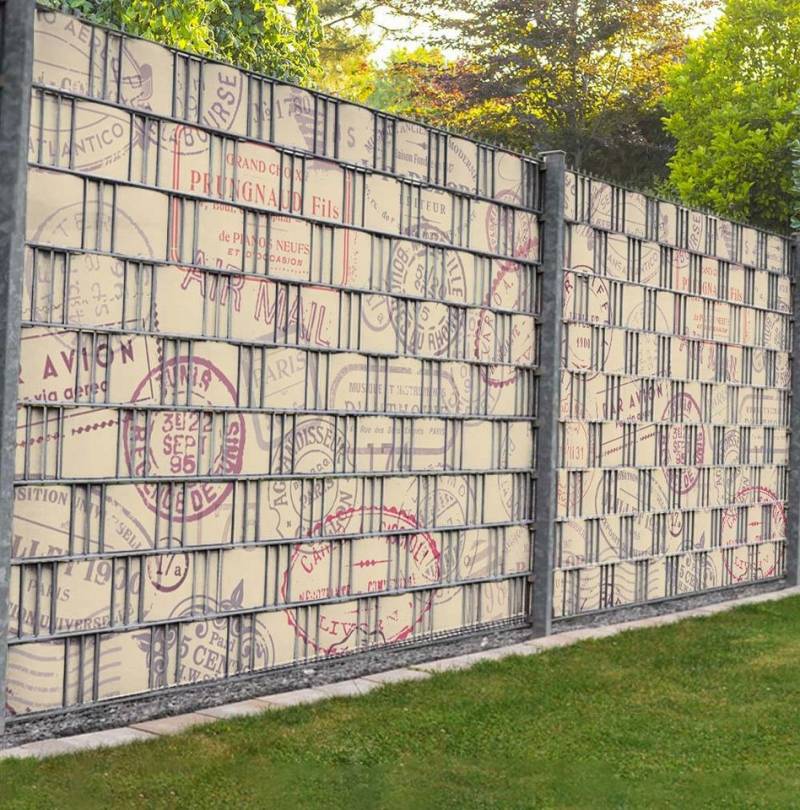 MyMaxxi Sichtschutzstreifen Sichtschutzstreifen Stempel Reise Sichtschutz Garten Zaun von MyMaxxi