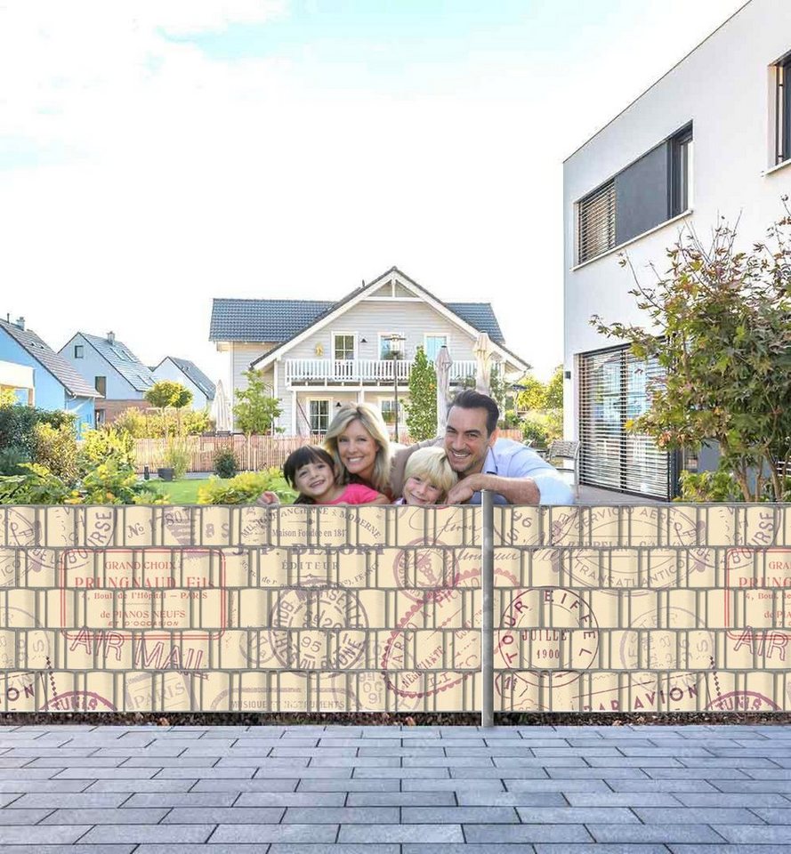 MyMaxxi Sichtschutzstreifen Sichtschutzstreifen Stempel Reise Sichtschutz Garten Zaun MyMaxxi Sichtschutzstreifen Sichtschutzstreifen Stempel Reise Sichtschutz Garten Zaun von MyMaxxi