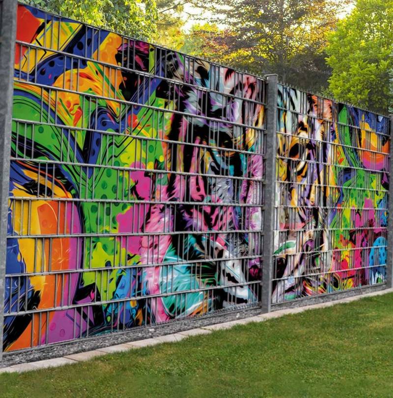 MyMaxxi Sichtschutzstreifen Sichtschutzstreifen Tiger Graffiti Sichtschutz Garten Zaun, (Tiger Graffiti) MyMaxxi Sichtschutzstreifen Sichtschutzstreifen Tiger Graffiti Sichtschutz Garten Zaun, (Tiger Graffiti) von MyMaxxi