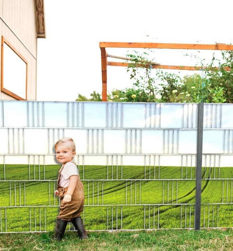 MyMaxxi Sichtschutzstreifen Zaunsichtschutz Wiese Nr. 15 Sichtschutz Garten Zaun von MyMaxxi