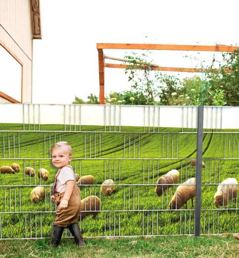 MyMaxxi Sichtschutzstreifen Sichtschutzstreifen Wiese Nr. 8 Sichtschutz Garten Zaun, (Wiese Nr. 8) von MyMaxxi