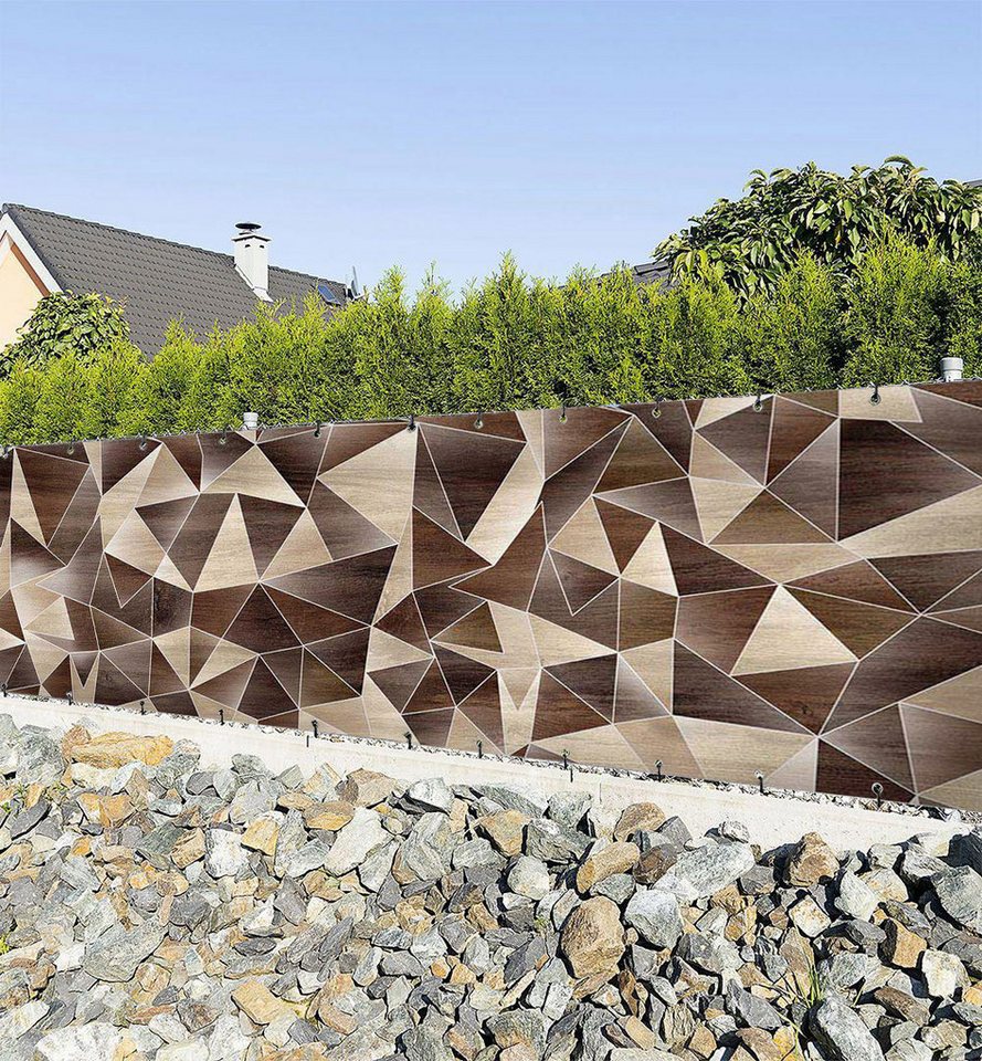 MyMaxxi Sichtschutzzaunmatten Zaunbanner Abstrakte kleine Formen in Holz Farben Sichtschutz Zaun MyMaxxi Sichtschutzzaunmatten Zaunbanner Abstrakte kleine Formen in Holz Farben Sichtschutz Zaun von MyMaxxi