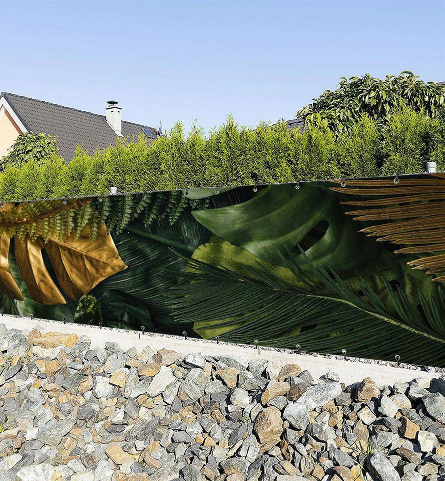MyMaxxi Sichtschutzzaunmatten Zaunbanner goldene Dschungelblätter Sichtschutz Garten Zaun, (Bambus grün) MyMaxxi Sichtschutzzaunmatten Zaunbanner goldene Dschungelblätter Sichtschutz Garten Zaun, (Bambus grün) von MyMaxxi