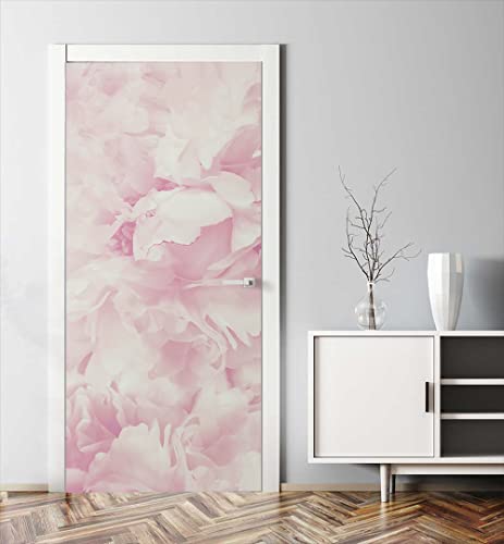 MyMaxxi | Tür bekleben mit Türtapete Selbstklebend 90x200 Blüten rosa |Tür verschönern mit Türfolie | Türaufkleber XXL Aufkleber Folie | Türposter Türklebefolie für jedes Zimmer - von MyMaxxi