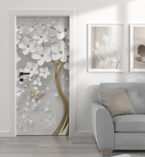 MyMaxxi - Tür bekleben mit Türtapete Türposter Türfolie Selbstklebend 90x200 blühender Blütenbaum - Tür verschönern Türaufkleber Türklebefolie Kunstwerk Blumen weiß MyMaxxi - Tür bekleben mit Türtapete Türposter Türfolie Selbstklebend 90x200 blühender Blütenbaum - Tür verschönern Türaufkleber Türklebefolie Kunstwerk Blumen weiß von MyMaxxi