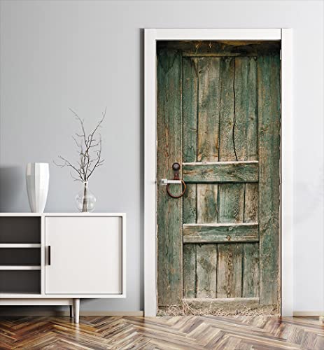 MyMaxxi - Tür bekleben mit Türtapete Türposter Türfolie Selbstklebend 90x200 Holztür Shabby - Tür verschönern mit Türfolie - Türaufkleber Türklebefolie Holz Bretter von MyMaxxi