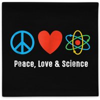 Peace Love Science Kissenhülle von MyMysteryClosetShop