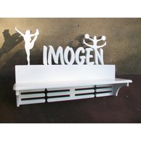 Trophäen Regal Cheerleading Medaillenhalter Sport Geschenk Für Sportler Custom Cheer Medaillenständer Medaillenaufhänger Display Rennen von MyNiceWood