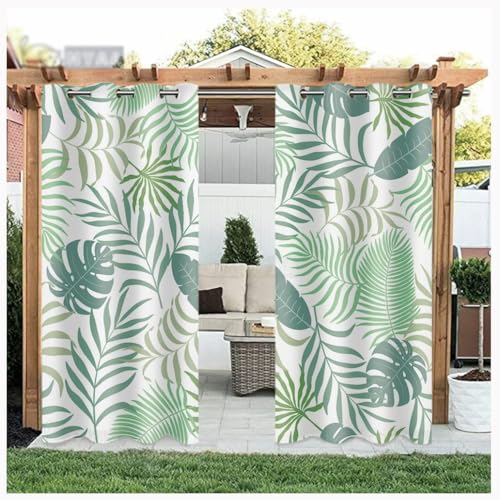 MyNvy pavillon Vorhang Outdoor Vorhänge Wasserfest Sonnenschutz Winddicht mit Ösen für Terrasse Garten Balkon Familienhaushalte einfache Montage /1 Stück(Color:k,Size:1.2 * 2.7m) von MyNvy