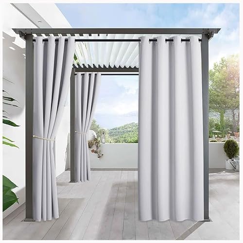 MyNvy vorhänge Outdoor Outdoor Vorhang Schlaufengardine Gartenlauben Balkon-Vorhänge Gardinen Verdunkelungsvorhänge,Vorhang Wasserdicht für Pavillon(1 Panele)(Color:e,Size:1.5 * 2.7m) von MyNvy
