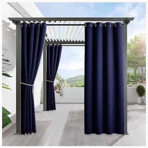MyNvy vorhänge Outdoor Outdoor Vorhang Schlaufengardine Gartenlauben Balkon-Vorhänge Gardinen Verdunkelungsvorhänge,Vorhang Wasserdicht für Pavillon(1 Panele)(Color:j,Size:1.5 * 2.7m) von MyNvy