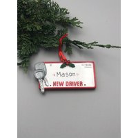 Personalisiertes Ornament Für Den Führerschein, Neues Fahrer-Ornament von MyOrnamentStudio