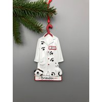Tierarzt Personalisierte Weihnachtsverzierung, Tierdoktor Ornament von MyOrnamentStudio