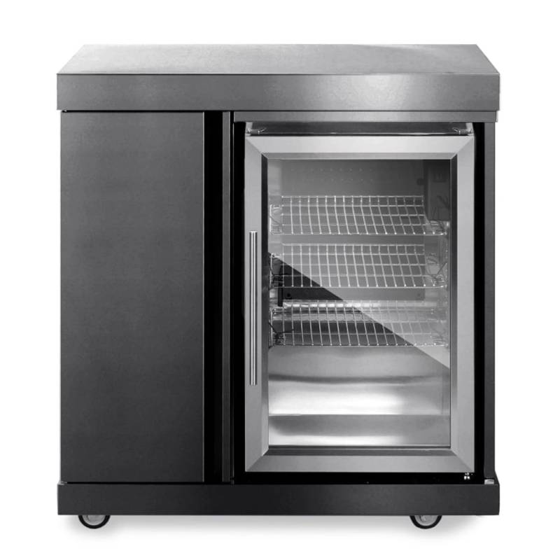 MyOutdoorKitchen Modul mit Kühlschrank und Aufbewahrungsschrank Black Collection von MyOutDoorKitchen
