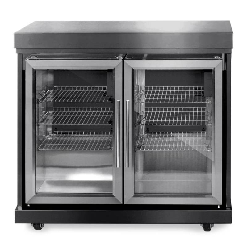 MyOutdoorKitchen Zweitüriger Modul-Kühlschrank Black Collection von MyOutDoorKitchen