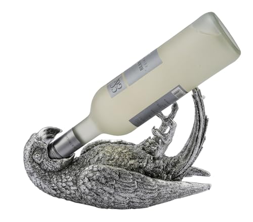 MyPad Flaschenhalter Tiere (Papagei, Silber) von MyPad