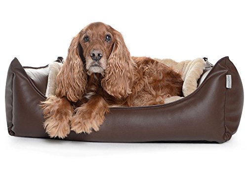 Hundebett Dreamcollection Kunstleder 90 x 70 cm, orthopädischer Visco Schaumstoff von MyPado / ridge-shop.de