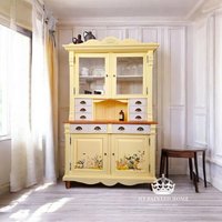 Küchenbuffet Aurora - Buffet Küchenschrank Anrichte Gelb Vintage Shabby von MyPaintedHomeShop