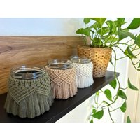 Boho Windlicht Makramee von MyPamade