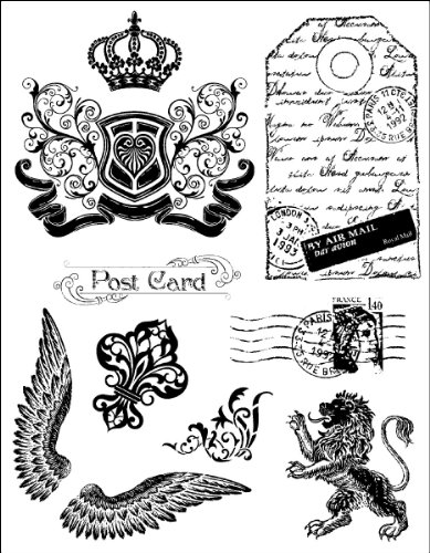 Viva Decor Clear-Stamps (Royal) Silikon Stempel - Prägung Stempel - DIY Dekoration stanzen - Stempel Silikon - DIY Stamp - Stempel Prägung - Designed in Germany von Viva Decor