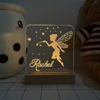 Fee Nachtlicht - Personalisierte Name Schlafzimmer Dekor Geburtstagsgeschenk Weihnachtsgeschenk Kinder Geschenk Für von MyPersonalizedLight