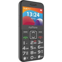 myPhone Halo 3 LTE Mobiltelefon, 1400 mAh, 4G LTE, SOS-Taste und Taschenlampe Schwarz von MyPhone