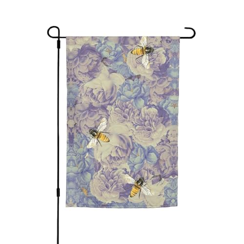 Biene Flying Print Garten Hof Urlaub Party Hochzeit Outdoor Decor Home Veranda Bauernhaus Saisonale Outdoor Flagge von MyPiky