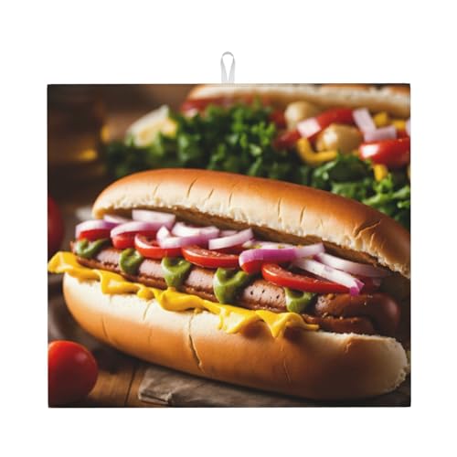 Food Pattern Funny Print Dry Mat for Theke Waschbecken Wasserhahn Trockenpad Mikrofaser Spülmatte Saugfähig Groß 16 x 18 Zoll Food Pattern Funny Print Dry Mat for Theke Waschbecken Wasserhahn Trockenpad Mikrofaser Spülmatte Saugfähig Groß 16 x 18 Zoll von MyPiky